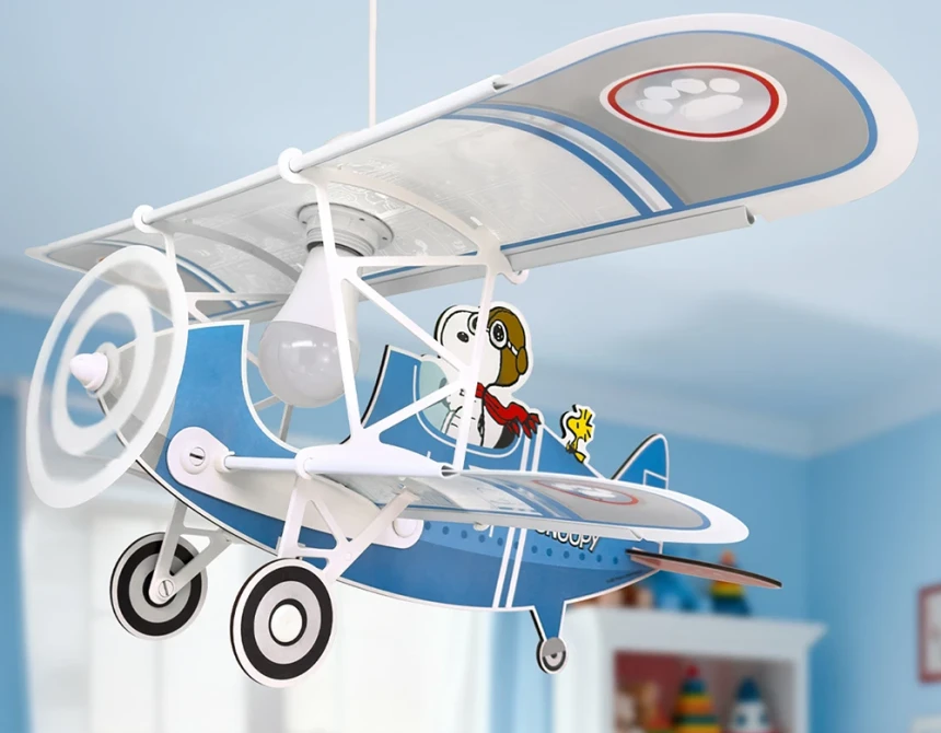 Snoopy airplane κρεμαστό φωτιστικό οροφής (54302)