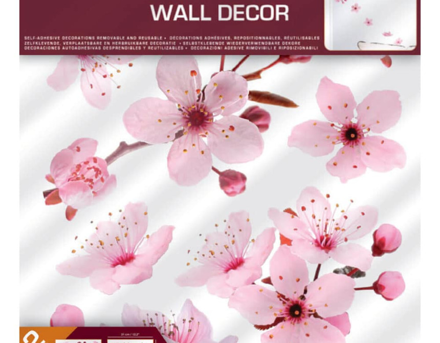 Cherry Blossom αυτοκόλλητα τοίχου βινυλίου (54327)