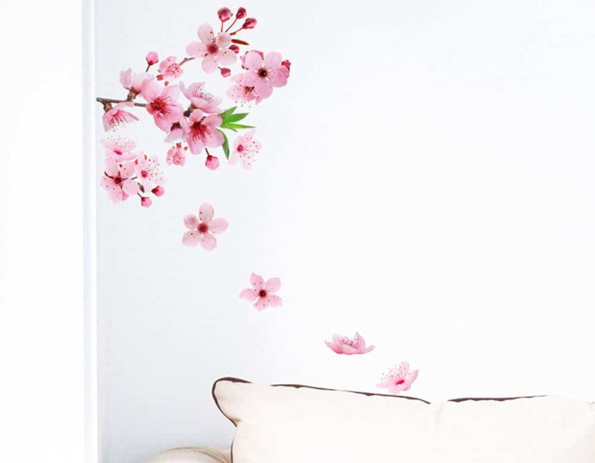 Cherry Blossom αυτοκόλλητα τοίχου βινυλίου (54327)