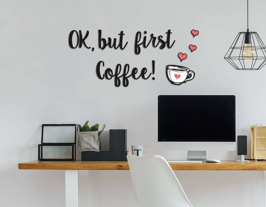 But First Coffee αφρώδη αυτοκόλλητα τοίχου M (54512)