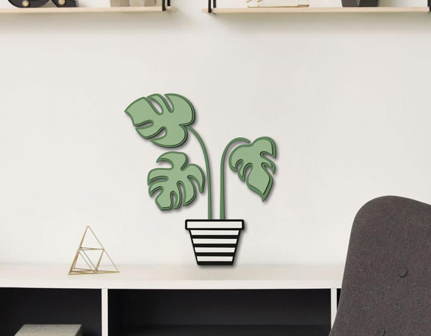 Plant αφρώδη αυτοκόλλητα τοίχου M (54515)