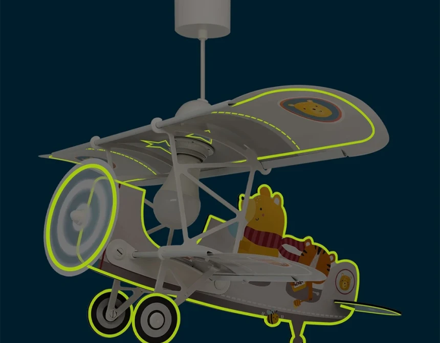 Little Plane Teddy παιδικό φωτιστικό οροφής (54522)