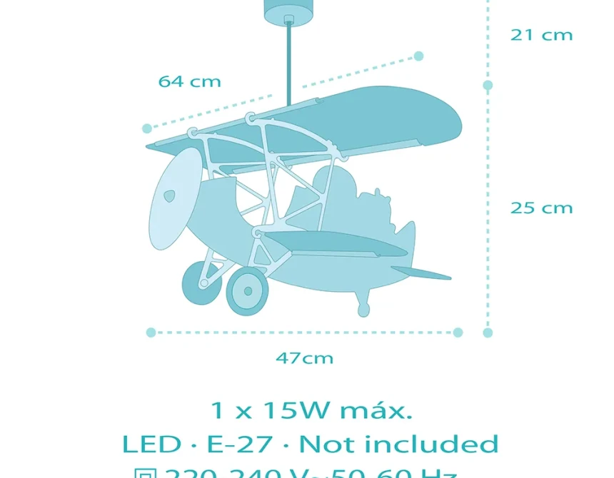 Little Lion planes παιδικό φωτιστικό οροφής (54602)