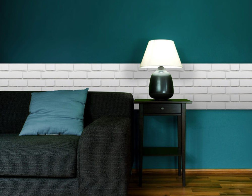 White Bricks μαλακά πλακάκια προστασίας τοίχων (54731)