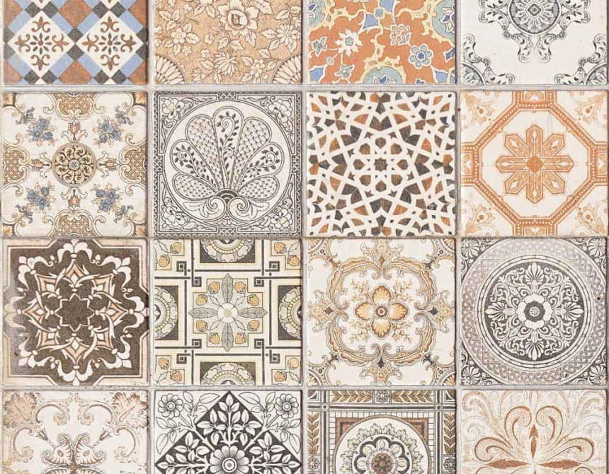 Orange Azulejos μαλακά πλακάκια προστασίας τοίχων (54737)