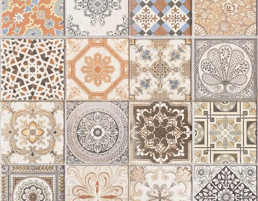 Orange Azulejos μαλακά πλακάκια προστασίας τοίχων (54737)