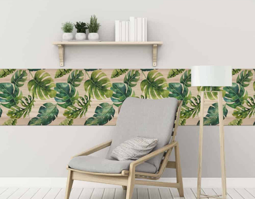 Wood Tropical μαλακά πλακάκια προστασίας τοίχων (54758)