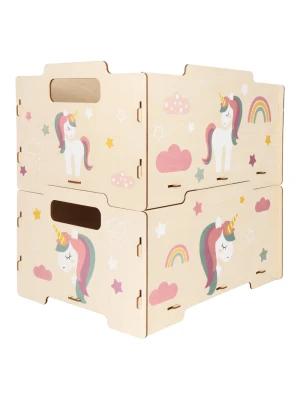 Unicorns κουτιά αποθήκευσης (σετ 2 τμχ) (5590)