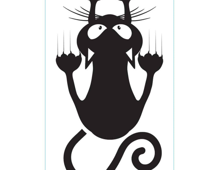 Cat αυτοκόλλητα τοίχου XS (59007)
