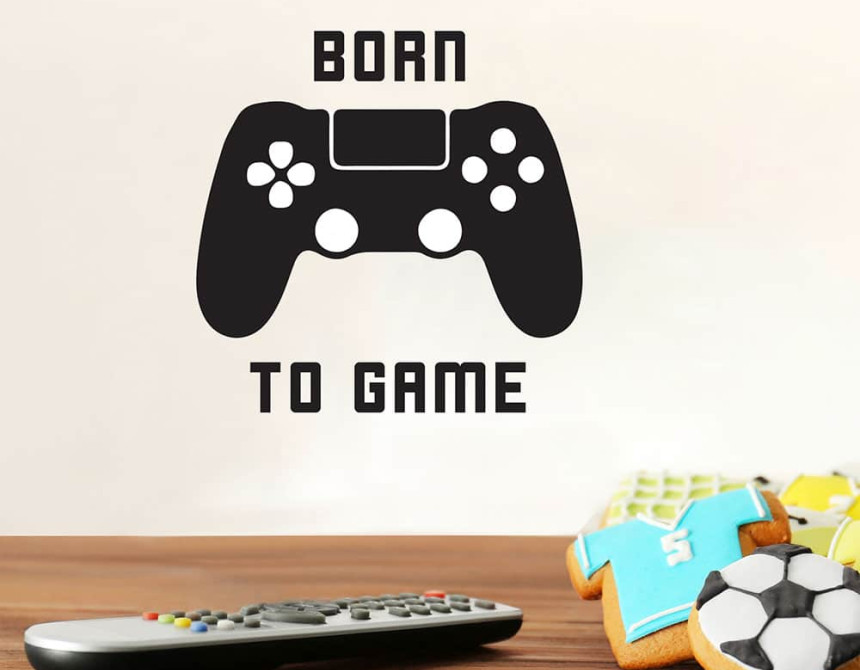 Born To Game αυτοκόλλητα τοίχου (59011)