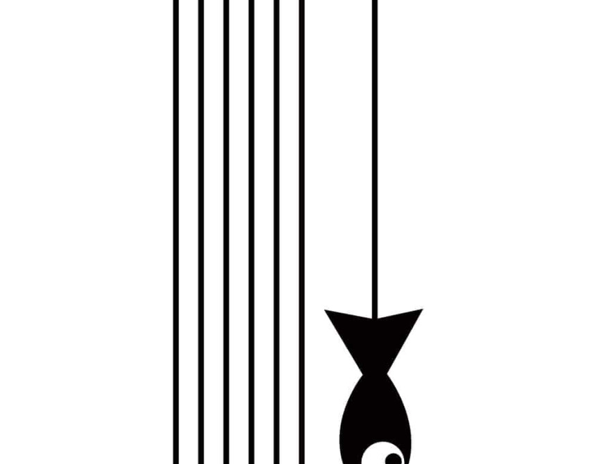 Cat & Fish αυτοκόλλητα τοίχου βινυλίου S (59159)