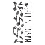 Music αυτοκόλλητα τοίχου βινυλίου S (59160)