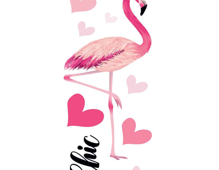 Flamingos αυτοκόλλητα τοίχου βινυλίου (59175)
