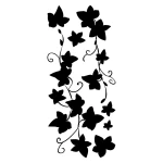 Ivy Silhouette αυτοκόλλητα τοίχου (59182)