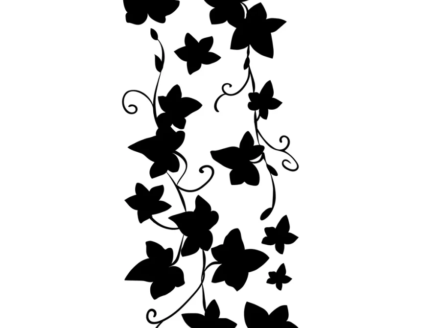 Ivy Silhouette αυτοκόλλητα τοίχου (59182)