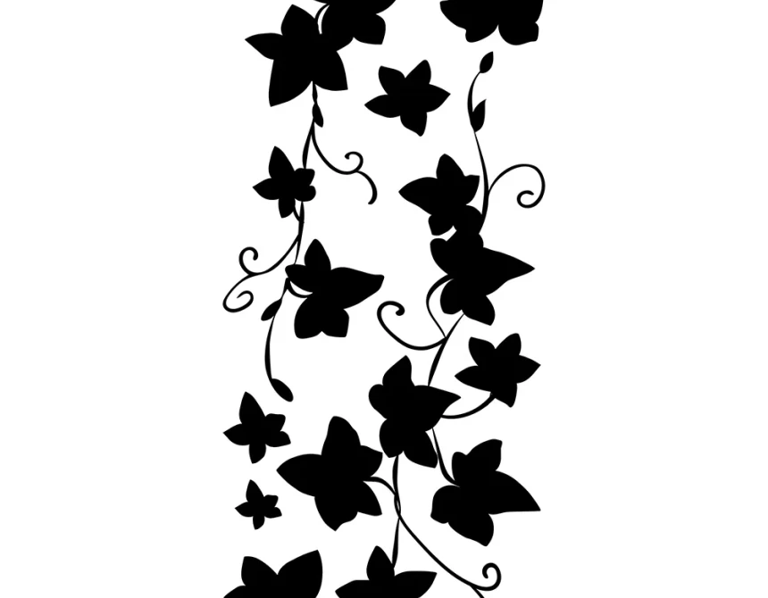Ivy Silhouette αυτοκόλλητα τοίχου (59182)