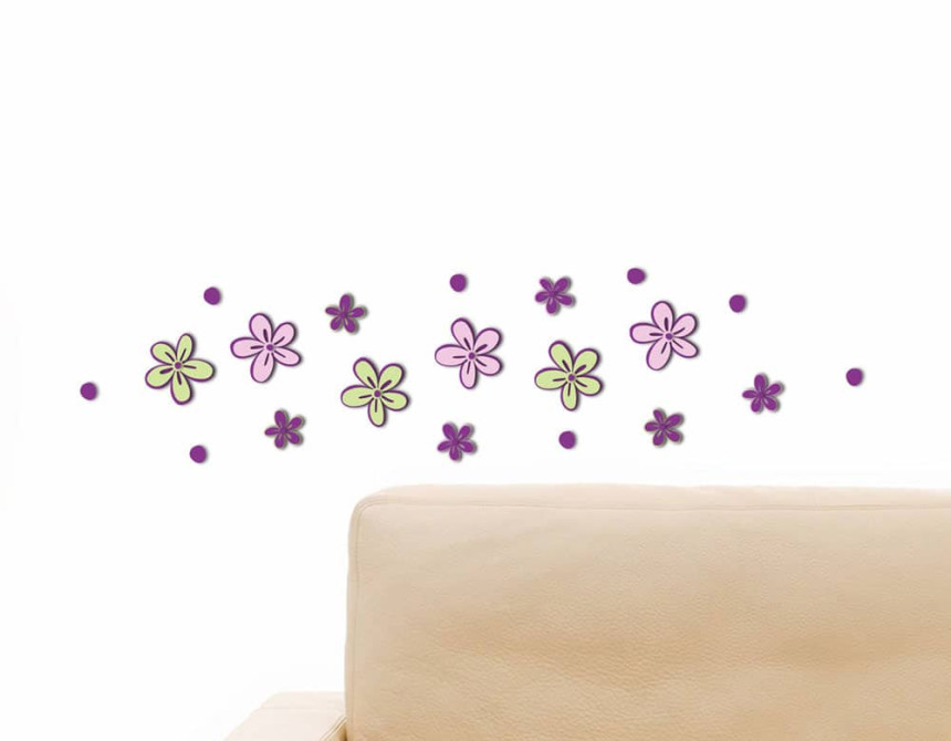 Little Flowers αφρώδη αυτοκόλλητα τοίχου S (59503)