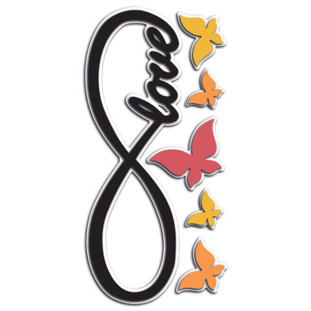 Infinity αφρώδη αυτοκόλλητα τοίχου S (59517)