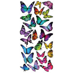 Colourful Butterflies αυτοκόλλητα τοίχου βινυλίου (59602)