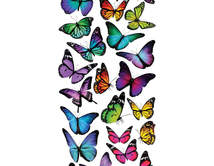 Colourful Butterflies αυτοκόλλητα τοίχου βινυλίου (59602)