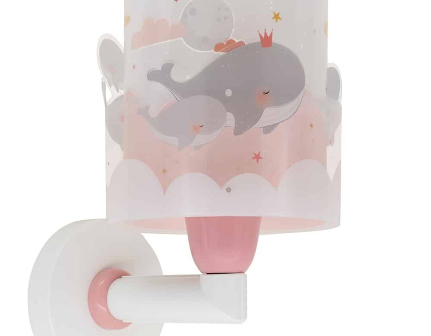 Whale Dreams Pink απλίκα τοίχου (61179S)