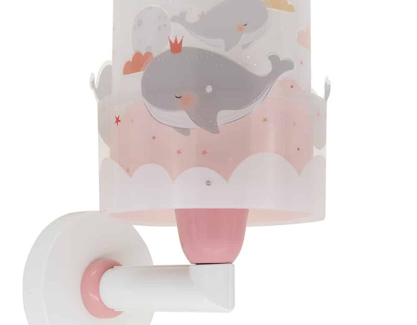 Whale Dreams Pink απλίκα τοίχου (61179S)