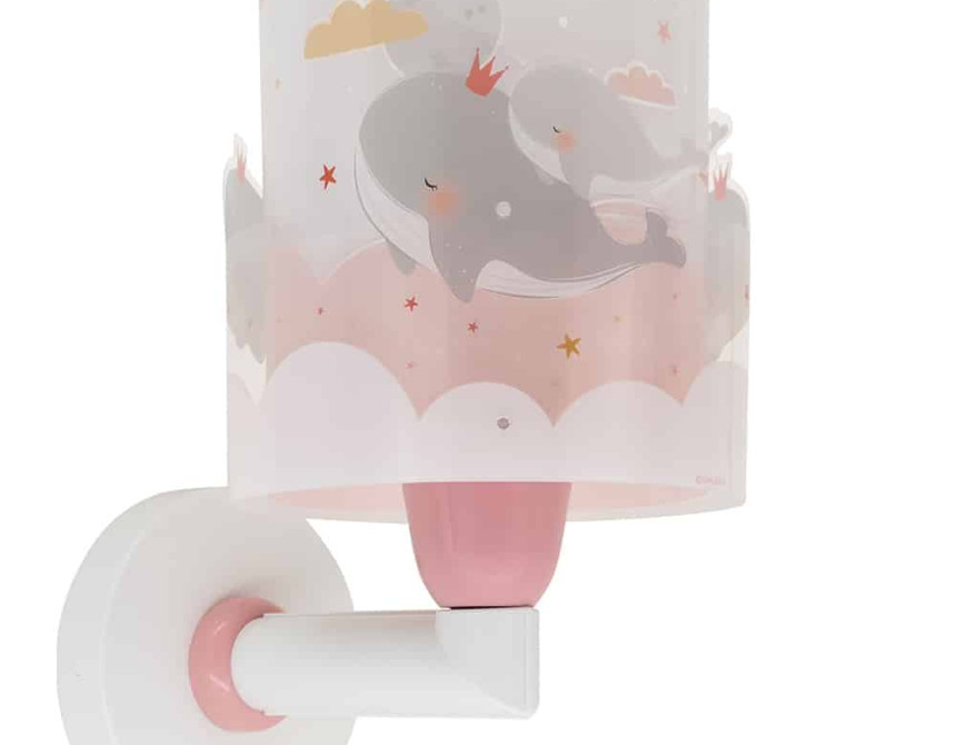 Whale Dreams Pink απλίκα τοίχου (61179S)
