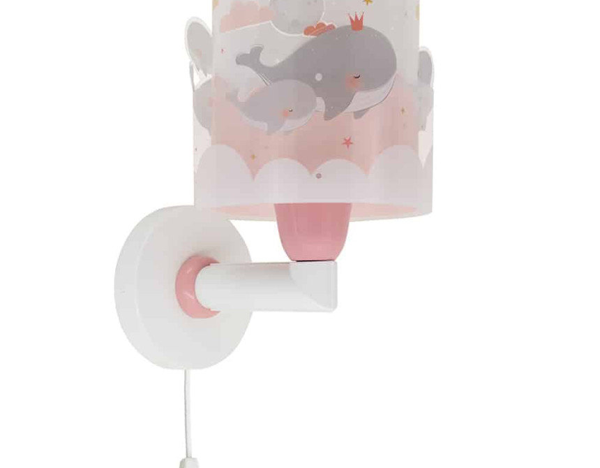Whale Dreams Pink απλίκα τοίχου (61179S)