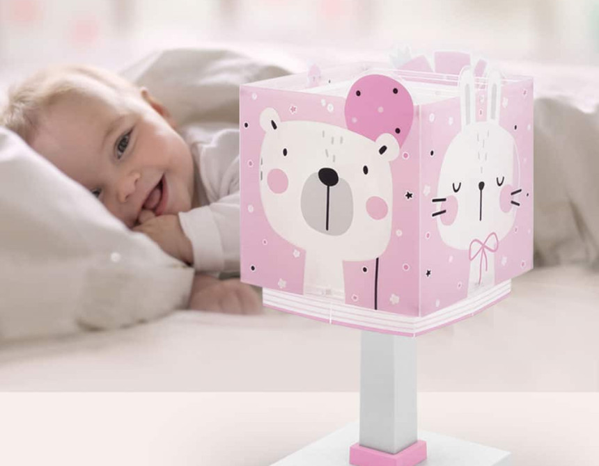 Baby Jungle Pink κομοδίνου παιδικό φωτιστικό (63111S)