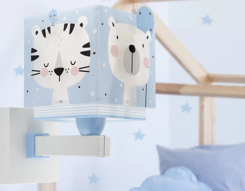 Baby Jungle Blue απλίκα τοίχου διπλού τοιχώματος (63119T)