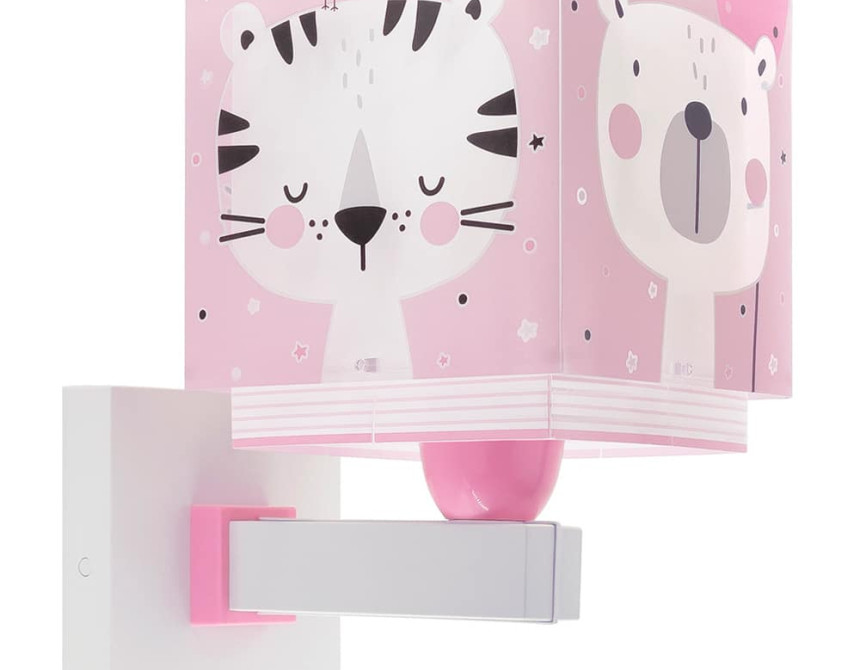 Baby Jungle Pink απλίκα τοίχου διπλού τοιχώματος (63119S)