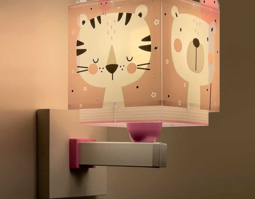 Baby Jungle Pink απλίκα τοίχου διπλού τοιχώματος (63119S)
