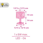MoonLight Pink επιτραπέζιο φωτιστικό LED (63231NS)