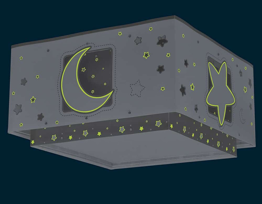 Moonlight Gray παιδική πλαφονιέρα οροφής (63236ME)