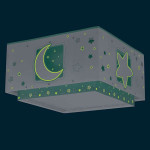 Moonlight Green παιδική πλαφονιέρα οροφής (63236H)