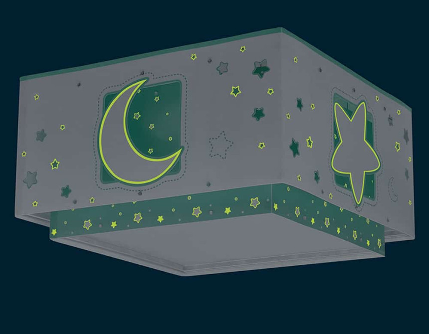 Moonlight Green παιδική πλαφονιέρα οροφής (63236H)
