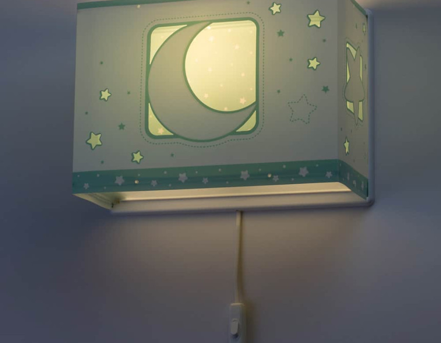 MoonLight Green απλίκα τοίχου διπλού τοιχώματος (63238[H])