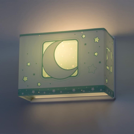 MoonLight Green απλίκα τοίχου διπλού τοιχώματος (63238[H])