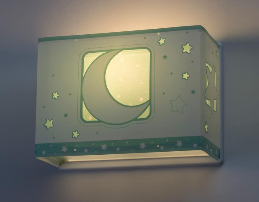 MoonLight Green απλίκα τοίχου διπλού τοιχώματος (63238[H])