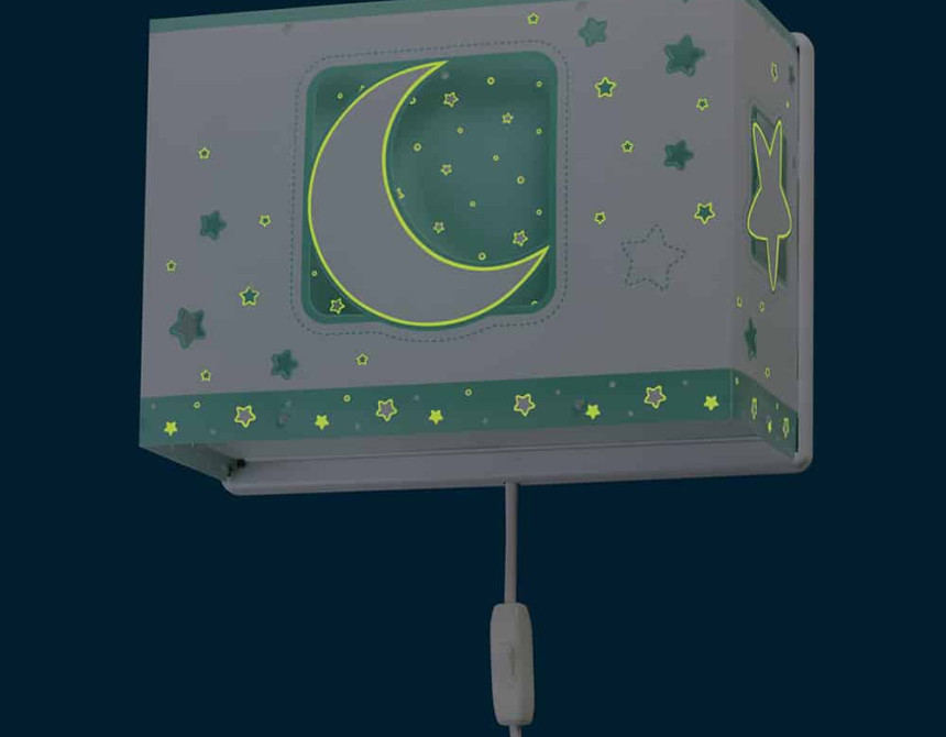 MoonLight Green απλίκα τοίχου διπλού τοιχώματος (63238[H])
