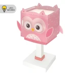 Little Pink Owl παιδικό φωτιστικό κομοδίνου (64481Ν)