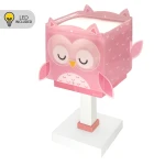 Little Pink Owl παιδικό φωτιστικό κομοδίνου (64481Ν)