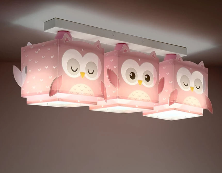 Little Pink Owl τρίφωτο οροφής (64483)