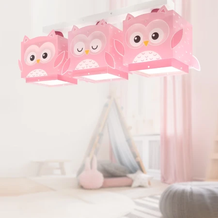 Little Pink Owl τρίφωτο οροφής (64483)