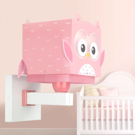 Little Pink Owl απλίκα τοίχου (64489)