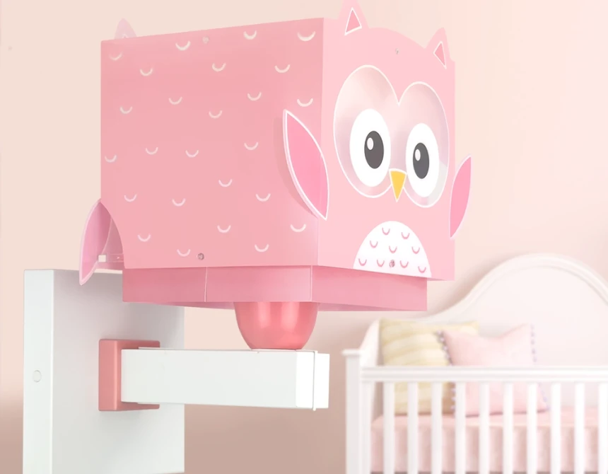 Little Pink Owl απλίκα τοίχου (64489)