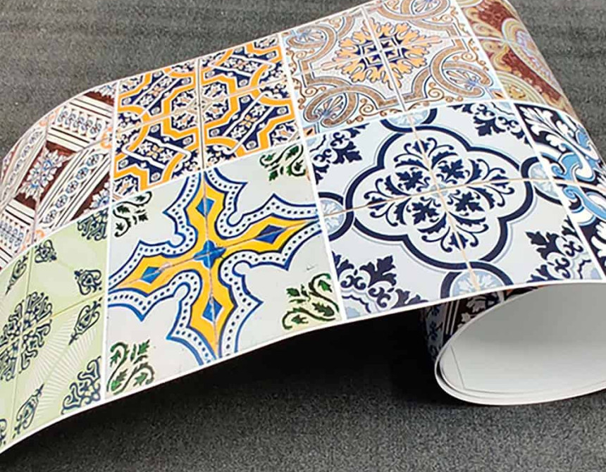 Azulejos μπορντούρα προστασίας τοίχων κουζίνας (67110)