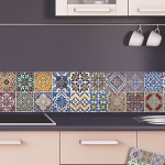 Azulejos μπορντούρα προστασίας τοίχων κουζίνας (67110)