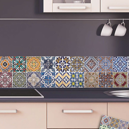Azulejos μπορντούρα προστασίας τοίχων κουζίνας (67110)