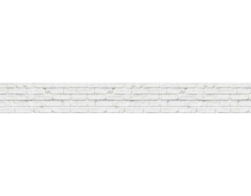 White Bricks μπορντούρα προστασίας τοίχων κουζίνας (67115)